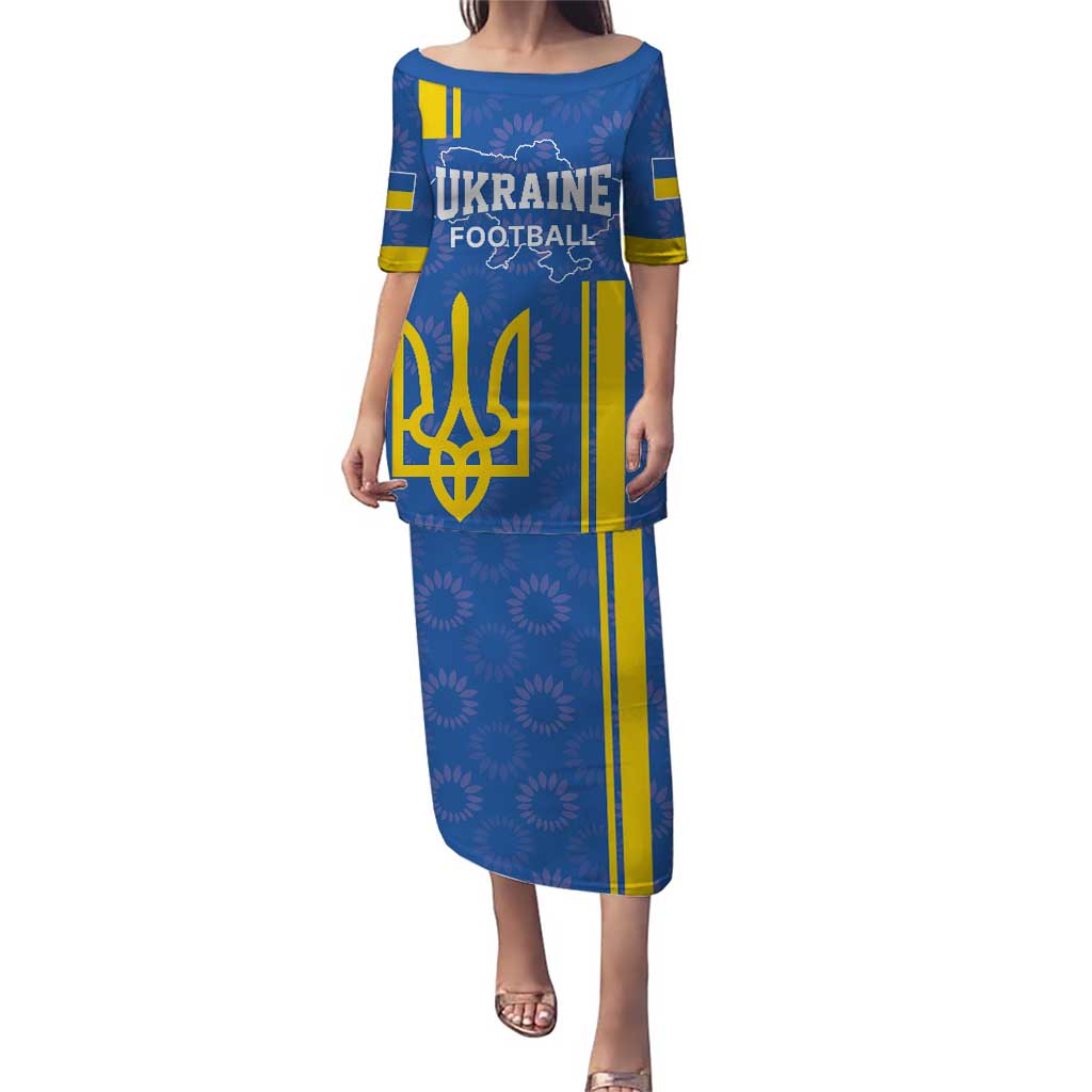 Custom Ukraine Football Puletasi Blue Style