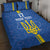 Custom Ukraine Football Quilt Bed Set Blue Style