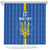 Custom Ukraine Football Shower Curtain Blue Style