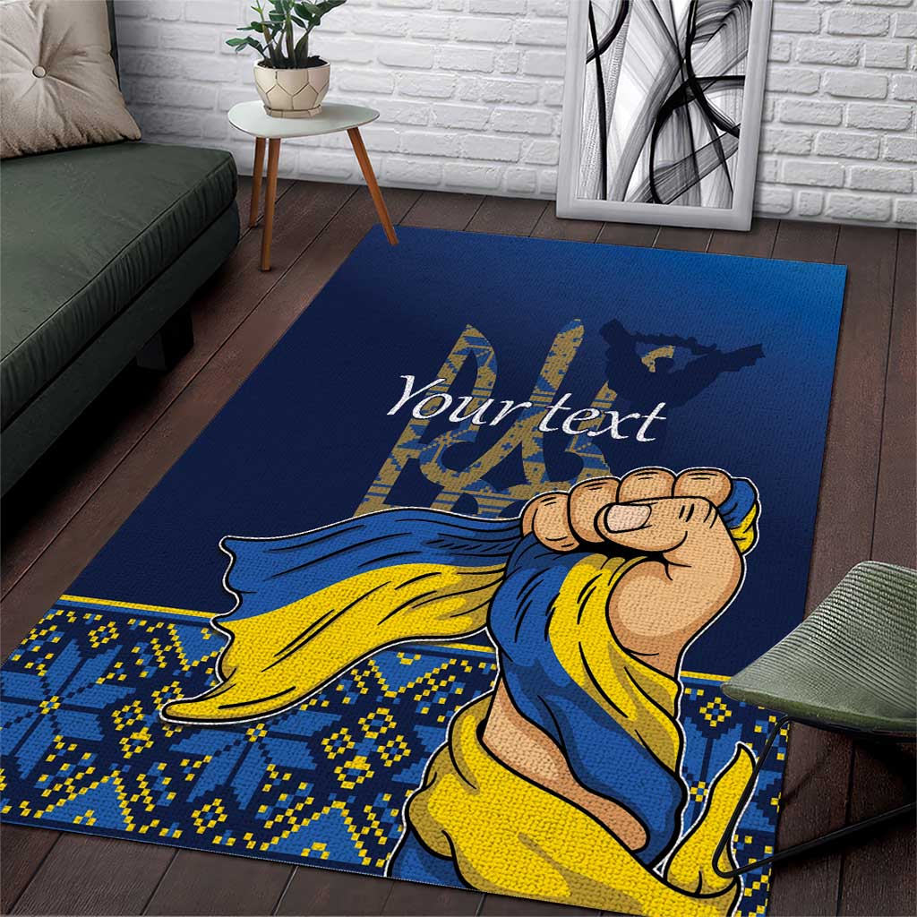 Personalized Ukraine Independence Day Area Rug Monument Nezalezhnosti