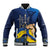 Personalized Ukraine Independence Day Baseball Jacket Monument Nezalezhnosti