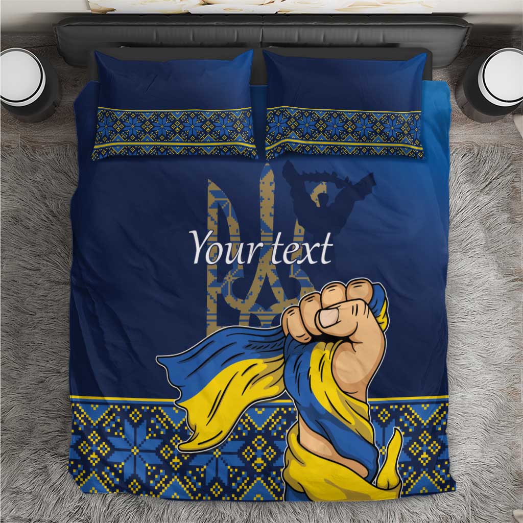 Personalized Ukraine Independence Day Bedding Set Monument Nezalezhnosti