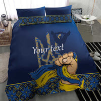 Personalized Ukraine Independence Day Bedding Set Monument Nezalezhnosti