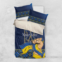 Personalized Ukraine Independence Day Bedding Set Monument Nezalezhnosti