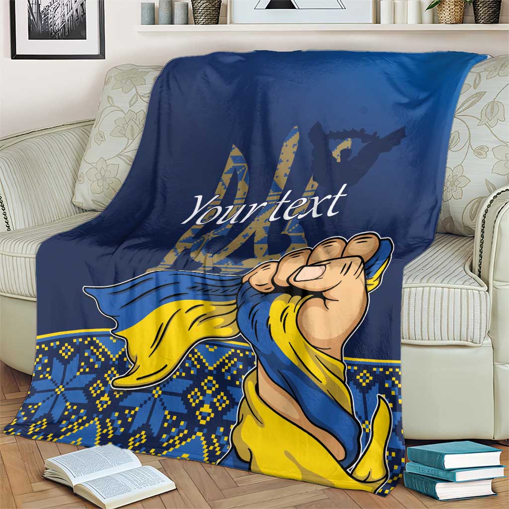 Personalized Ukraine Independence Day Blanket Monument Nezalezhnosti