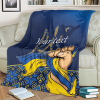 Personalized Ukraine Independence Day Blanket Monument Nezalezhnosti