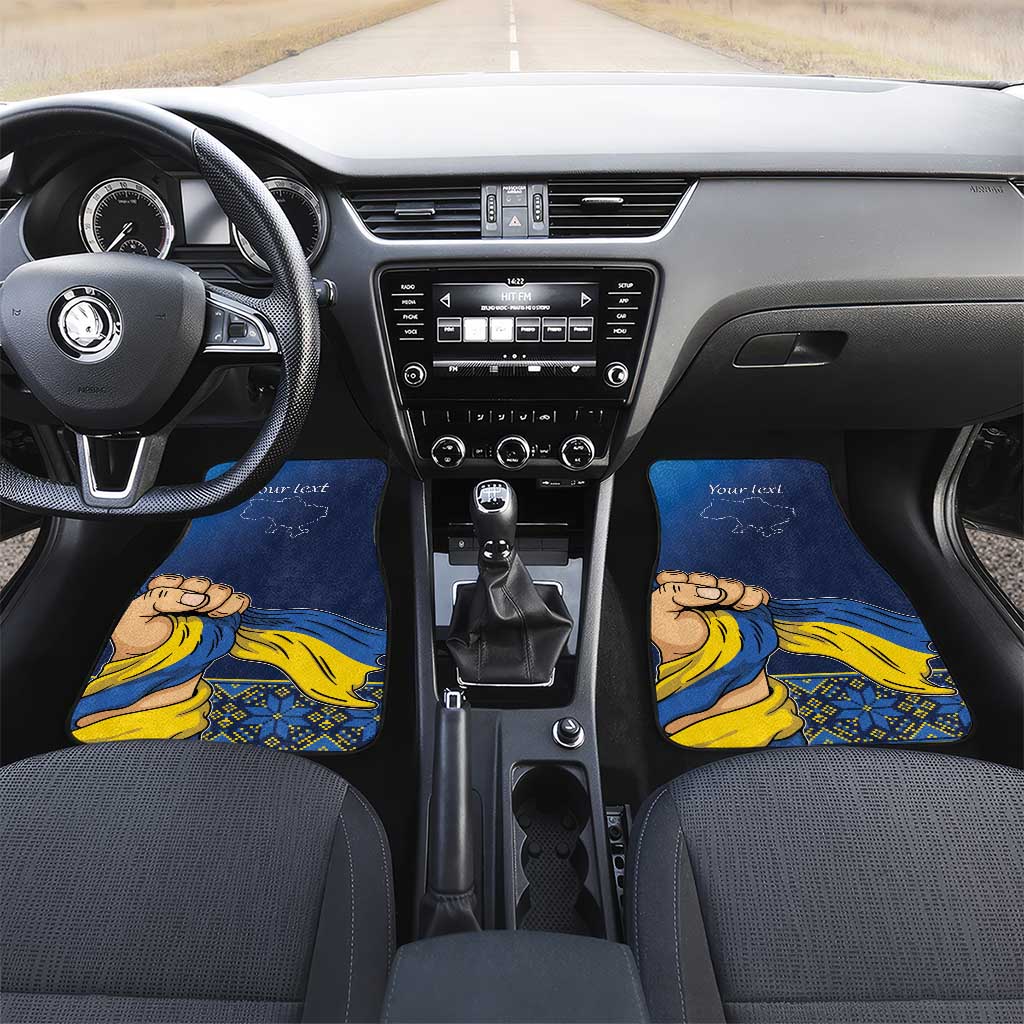 Personalized Ukraine Independence Day Car Mats Monument Nezalezhnosti