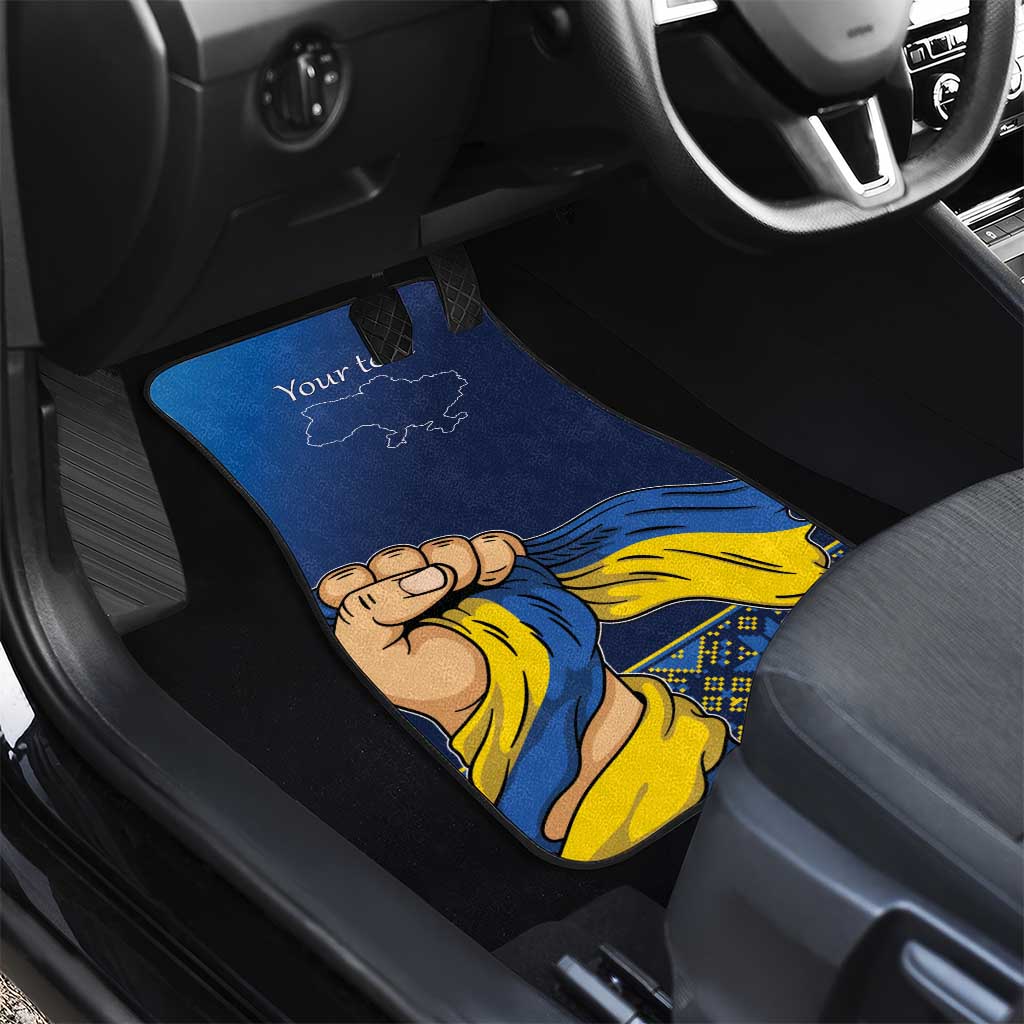 Personalized Ukraine Independence Day Car Mats Monument Nezalezhnosti