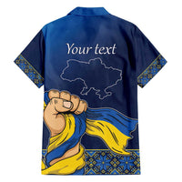 Personalized Ukraine Independence Day Family Matching Long Sleeve Bodycon Dress and Hawaiian Shirt Monument Nezalezhnosti