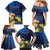 Personalized Ukraine Independence Day Family Matching Mermaid Dress and Hawaiian Shirt Monument Nezalezhnosti