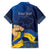 Personalized Ukraine Independence Day Family Matching Puletasi and Hawaiian Shirt Monument Nezalezhnosti