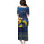 Personalized Ukraine Independence Day Family Matching Puletasi and Hawaiian Shirt Monument Nezalezhnosti