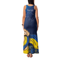 Personalized Ukraine Independence Day Family Matching Tank Maxi Dress and Hawaiian Shirt Monument Nezalezhnosti