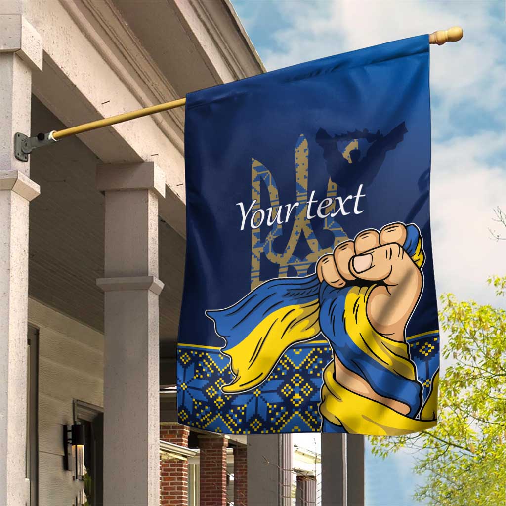 Personalized Ukraine Independence Day Garden Flag Monument Nezalezhnosti