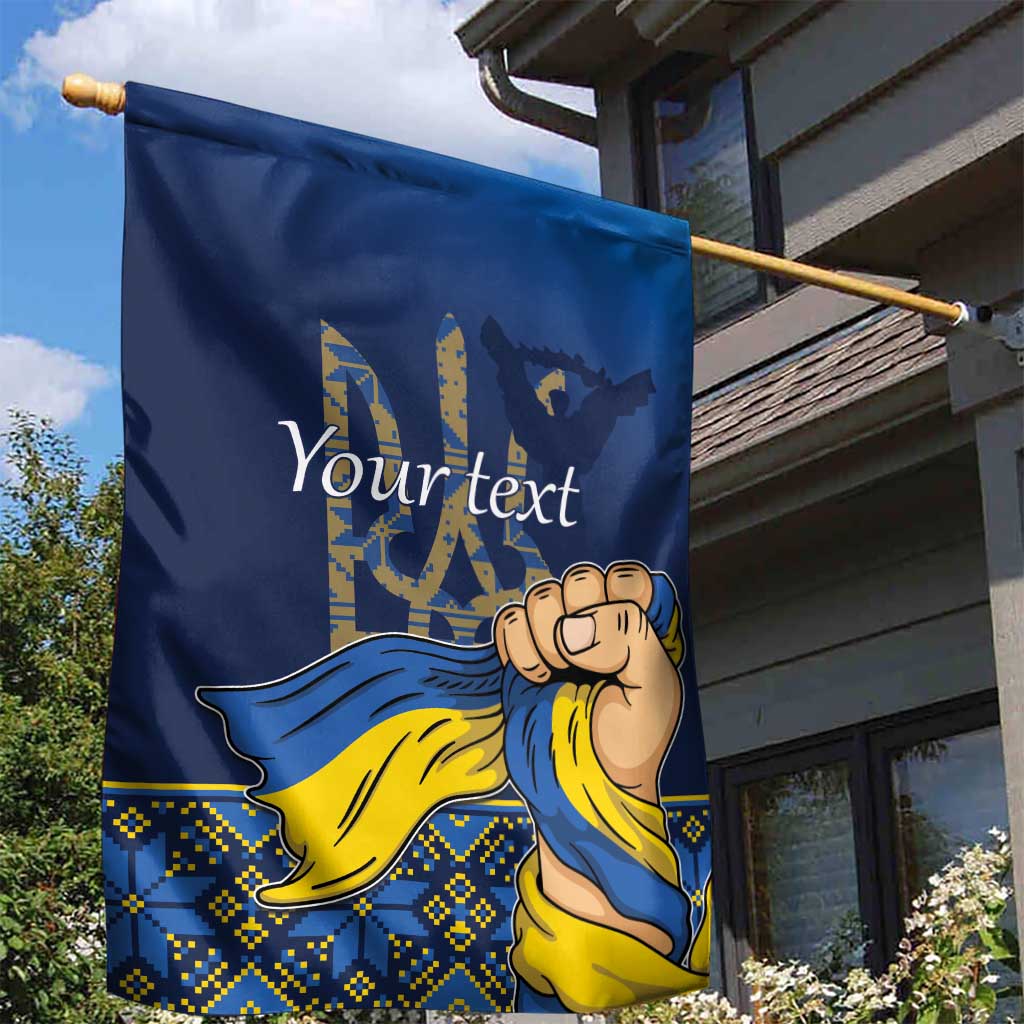 Personalized Ukraine Independence Day Garden Flag Monument Nezalezhnosti