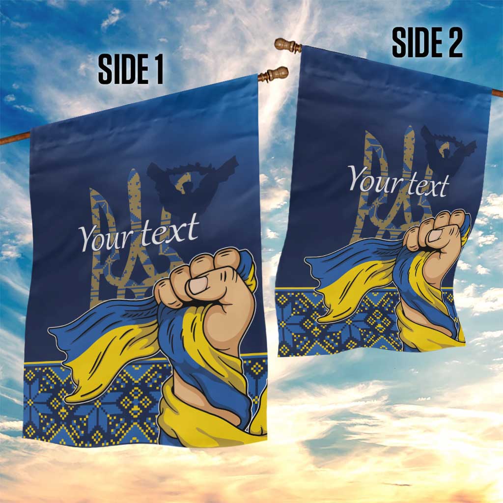 Personalized Ukraine Independence Day Garden Flag Monument Nezalezhnosti