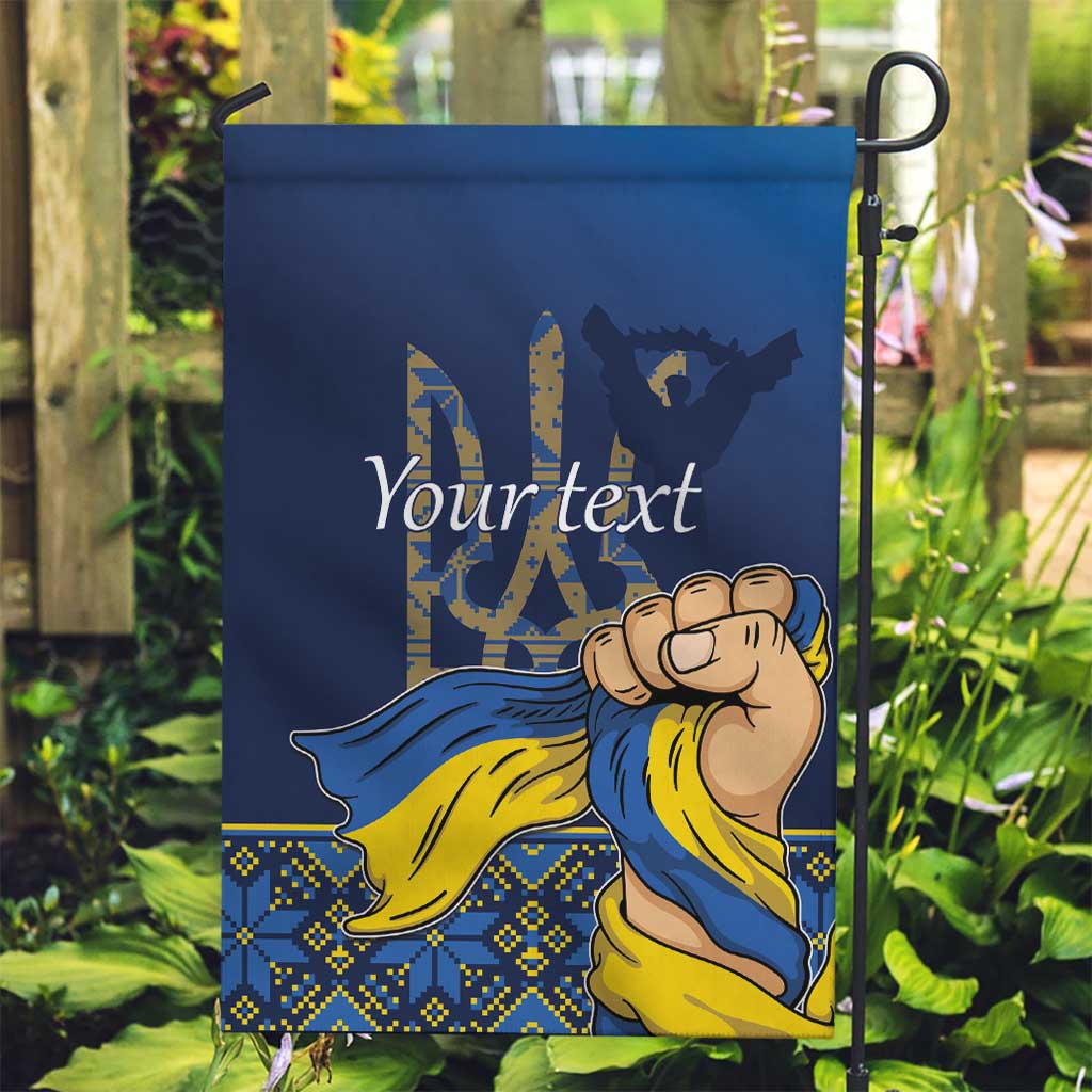 Personalized Ukraine Independence Day Garden Flag Monument Nezalezhnosti