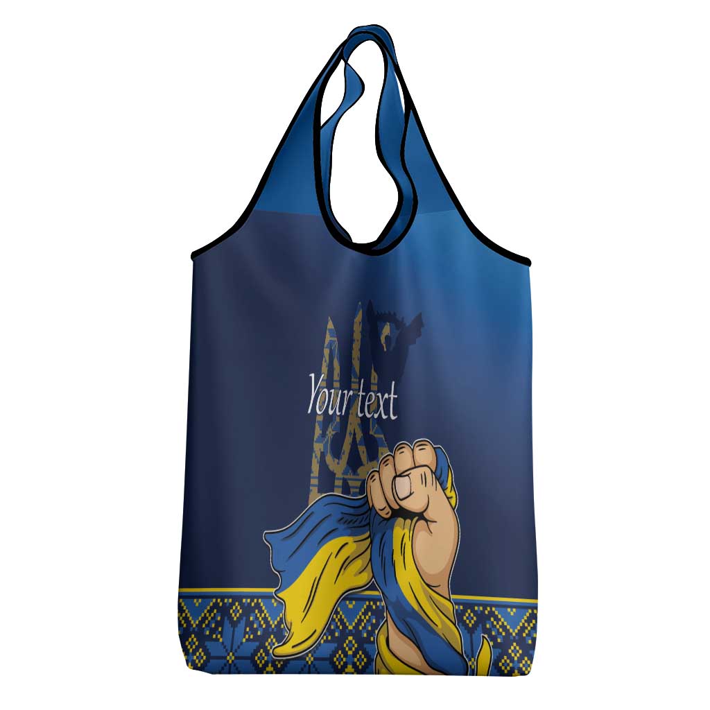 Personalized Ukraine Independence Day Grocery Bag Monument Nezalezhnosti