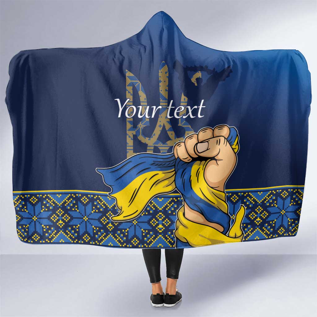 Personalized Ukraine Independence Day Hooded Blanket Monument Nezalezhnosti