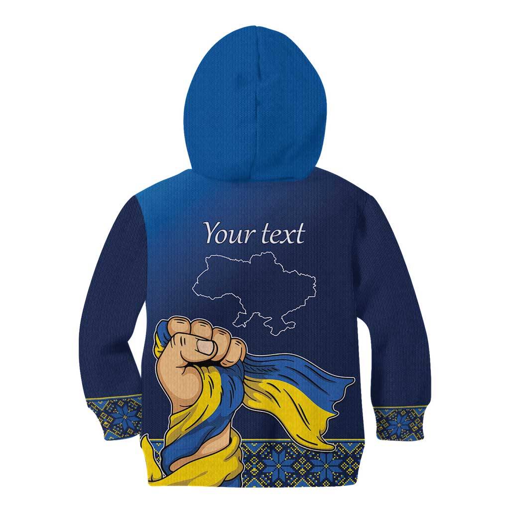Personalized Ukraine Independence Day Kid Hoodie Monument Nezalezhnosti