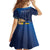 Personalized Ukraine Independence Day Kid Short Sleeve Dress Monument Nezalezhnosti