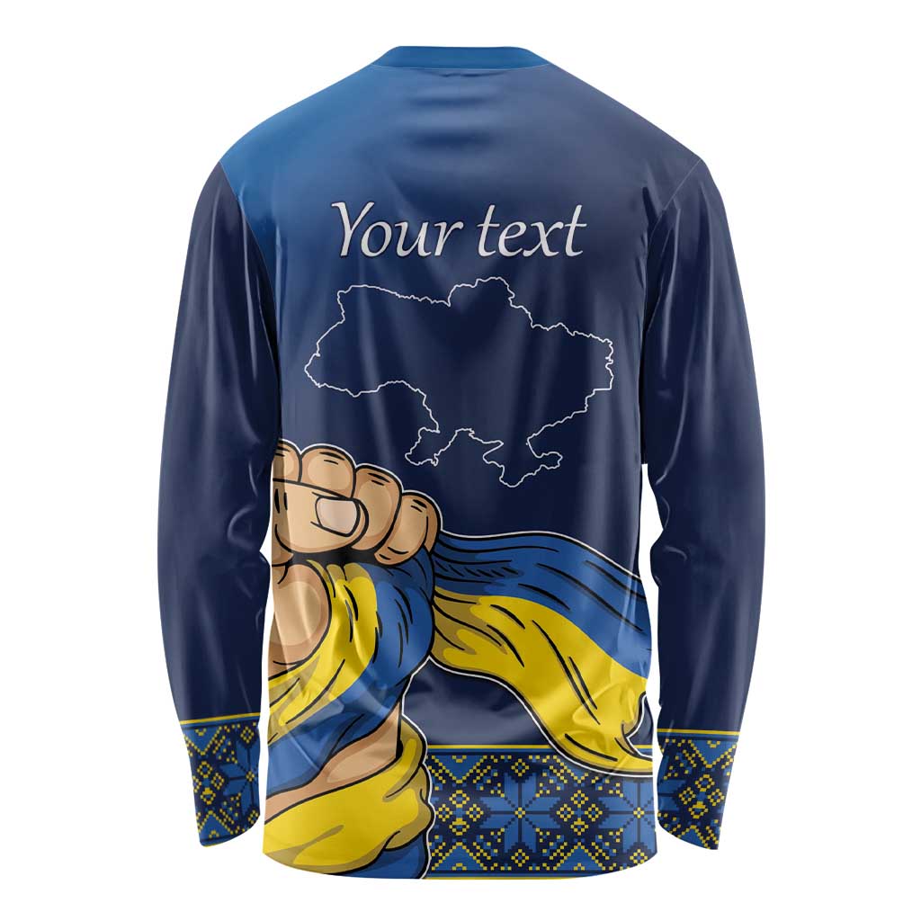Personalized Ukraine Independence Day Long Sleeve Shirt Monument Nezalezhnosti