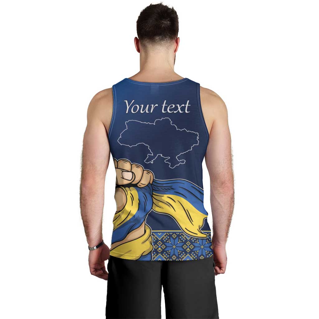 Personalized Ukraine Independence Day Men Tank Top Monument Nezalezhnosti