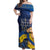 Personalized Ukraine Independence Day Off Shoulder Maxi Dress Monument Nezalezhnosti