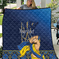 Personalized Ukraine Independence Day Quilt Monument Nezalezhnosti