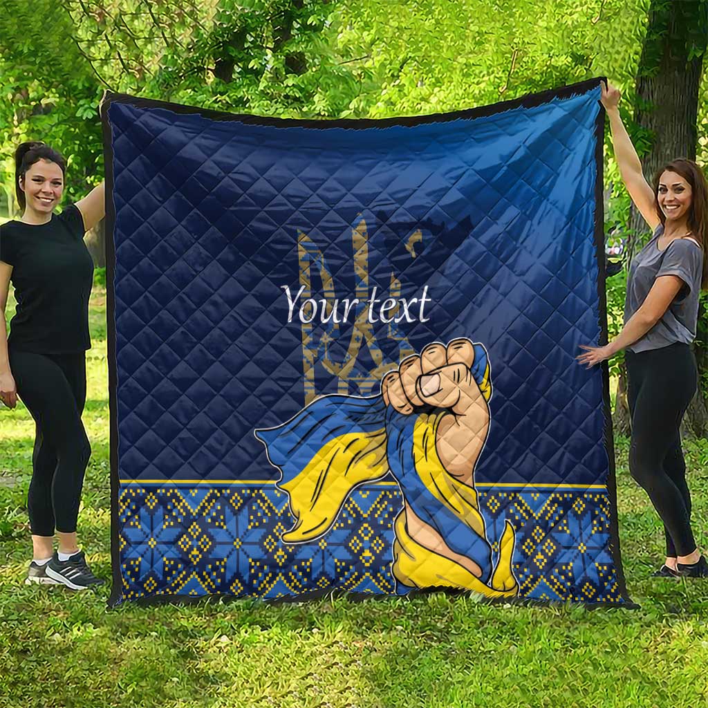 Personalized Ukraine Independence Day Quilt Monument Nezalezhnosti