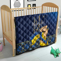 Personalized Ukraine Independence Day Quilt Monument Nezalezhnosti