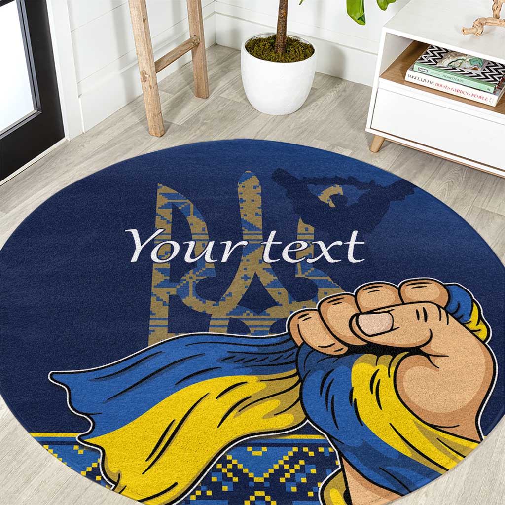 Personalized Ukraine Independence Day Round Carpet Monument Nezalezhnosti