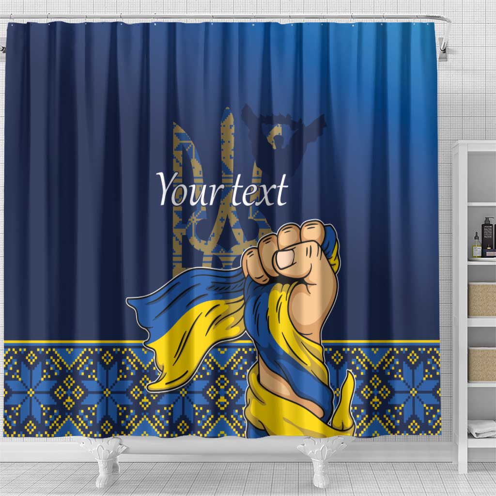 Personalized Ukraine Independence Day Shower Curtain Monument Nezalezhnosti