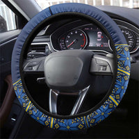 Ukraine Independence Day Steering Wheel Cover Monument Nezalezhnosti