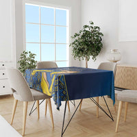 Personalized Ukraine Independence Day Tablecloth Monument Nezalezhnosti