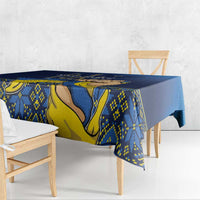 Personalized Ukraine Independence Day Tablecloth Monument Nezalezhnosti