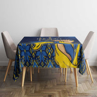 Personalized Ukraine Independence Day Tablecloth Monument Nezalezhnosti