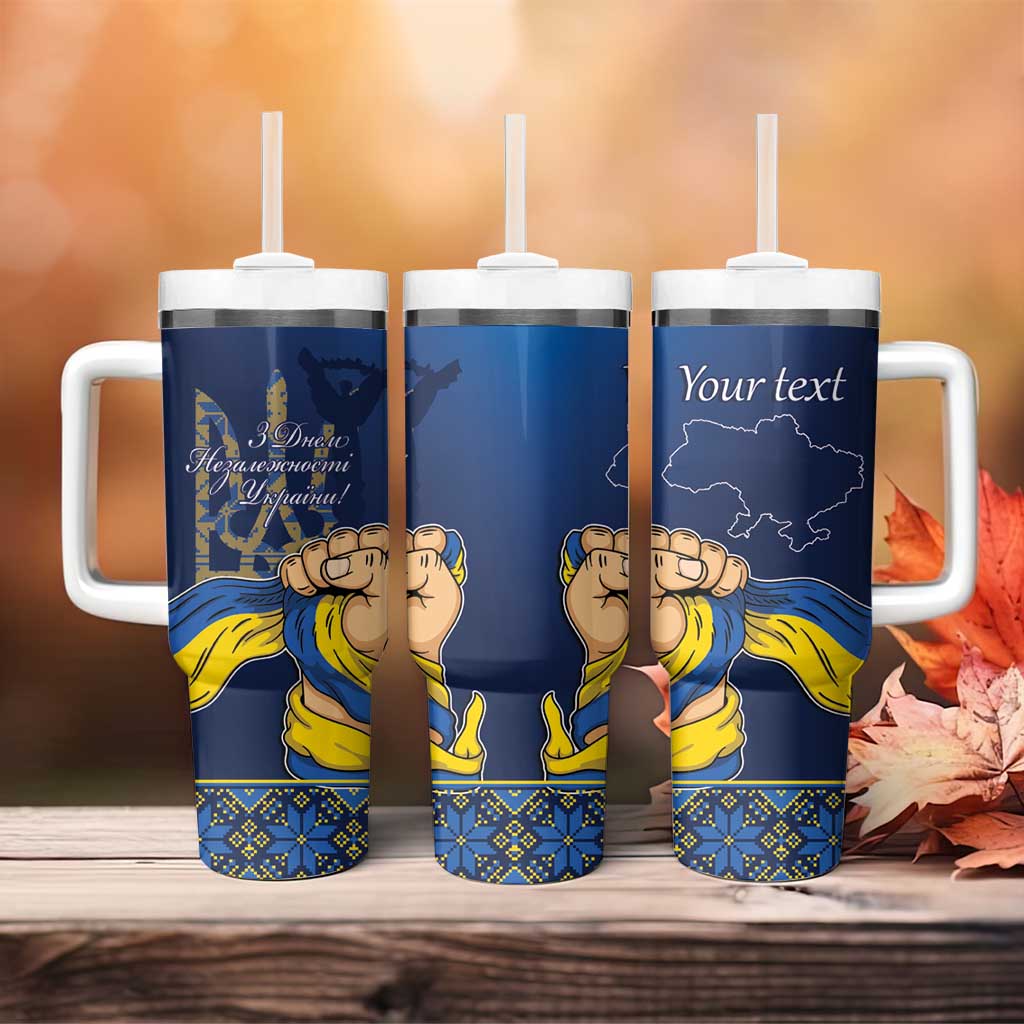 Personalized Ukraine Independence Day Tumbler With Handle Monument Nezalezhnosti