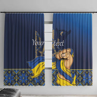 Personalized Ukraine Independence Day Window Curtain Monument Nezalezhnosti