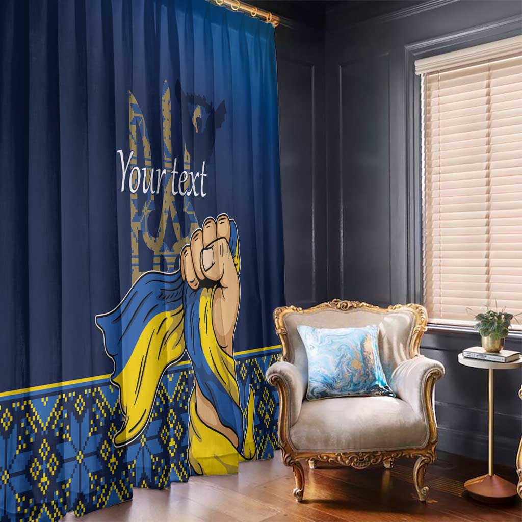 Personalized Ukraine Independence Day Window Curtain Monument Nezalezhnosti