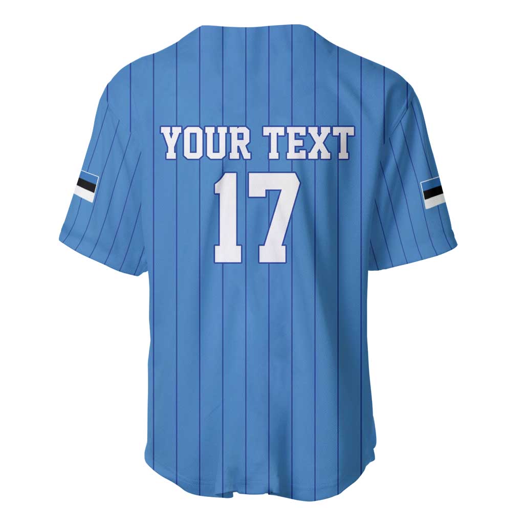 Custom Estonia Football Baseball Jersey Retro Jersey Blue Version