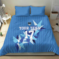 Custom Estonia Football Bedding Set Retro Jersey Blue Version