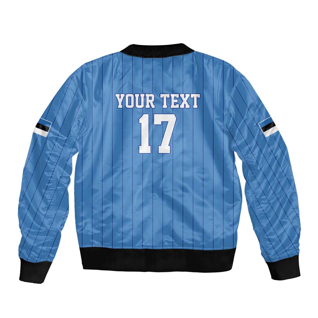 Custom Estonia Football Bomber Jacket Retro Jersey Blue Version