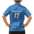 Custom Estonia Football Family Matching Mermaid Dress and Hawaiian Shirt Retro Jersey Blue Version