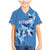 Custom Estonia Football Family Matching Mermaid Dress and Hawaiian Shirt Retro Jersey Blue Version