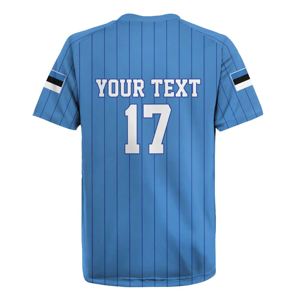 Custom Estonia Football Rugby Jersey Retro Jersey Blue Version