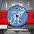 Custom Estonia Football Spare Tire Cover Retro Jersey Blue Version