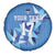 Custom Estonia Football Spare Tire Cover Retro Jersey Blue Version