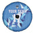 Custom Estonia Football Spare Tire Cover Retro Jersey Blue Version