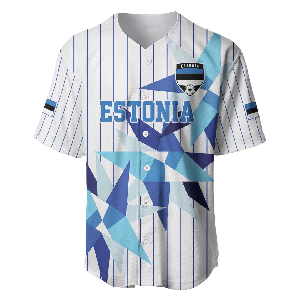Custom Estonia Football Baseball Jersey Retro Jersey White Version